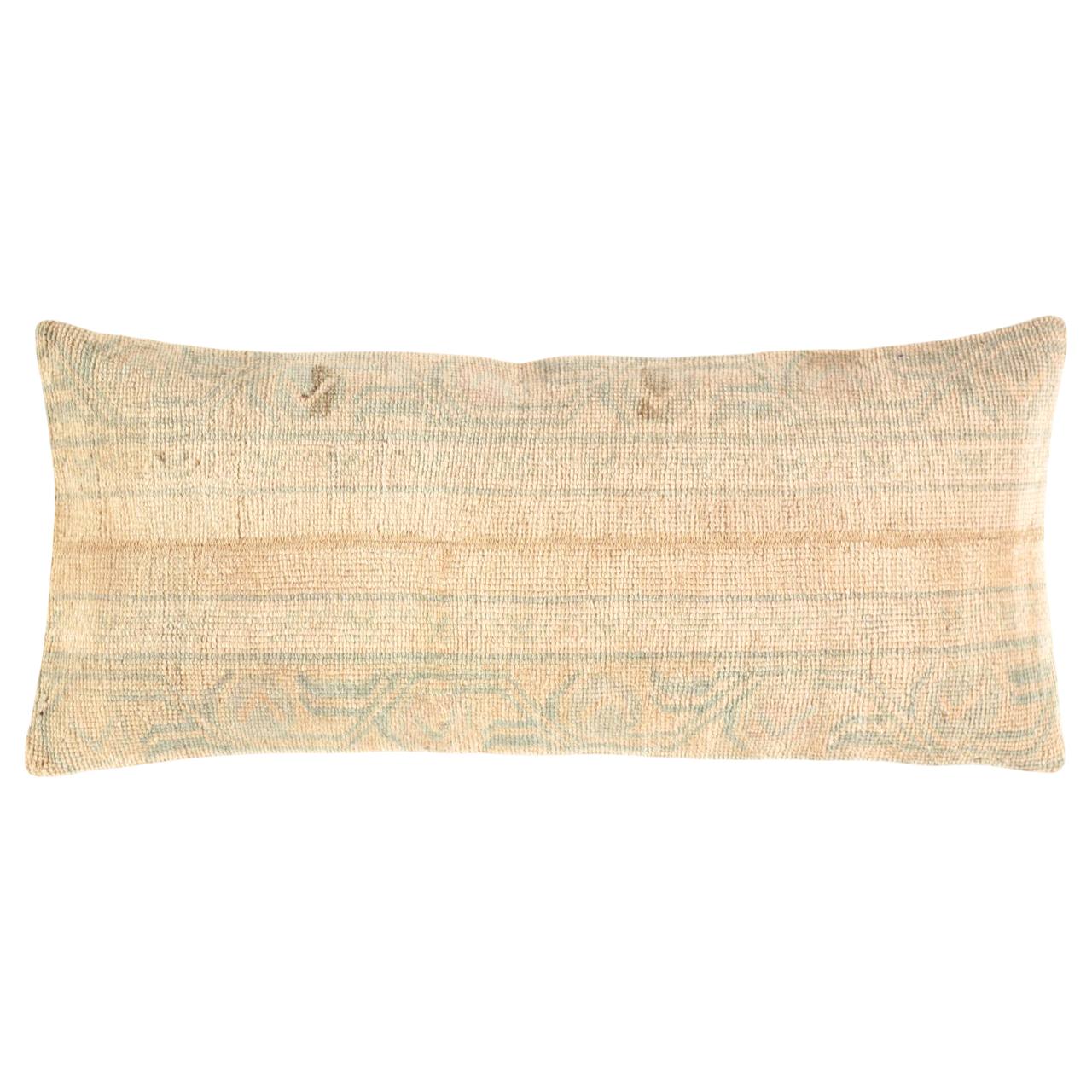 Vintage Turkish Pasargad Hand Knotted Pillow 16'' X 36''